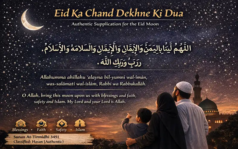 Eid Ka Chand Dekhne Ki Dua