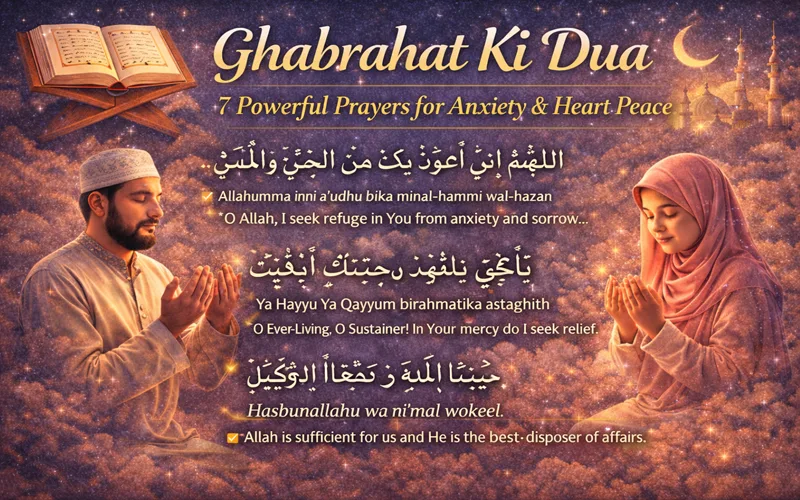 Ghabrahat ki dua
