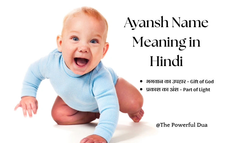 Ayansh Name Meaning in Hindi