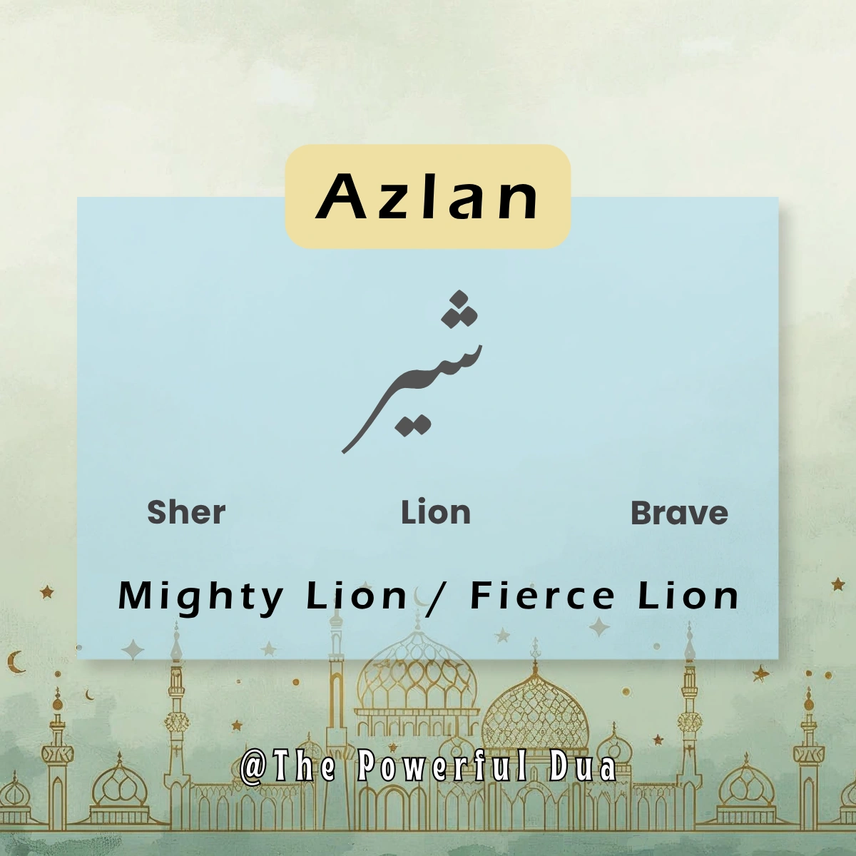 Azlan Name Meaning in Urdu in Hindi