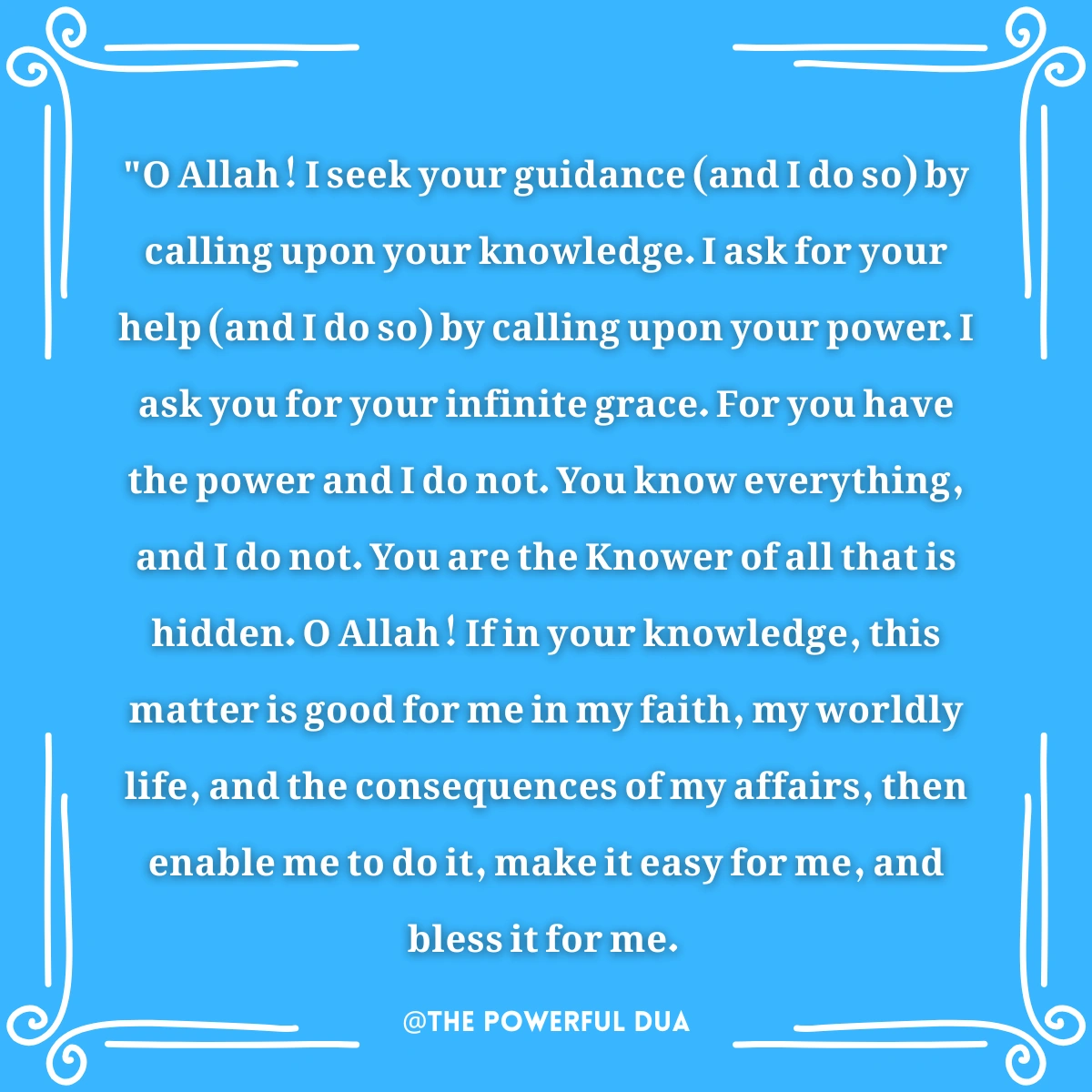 istikhara ki dua in english