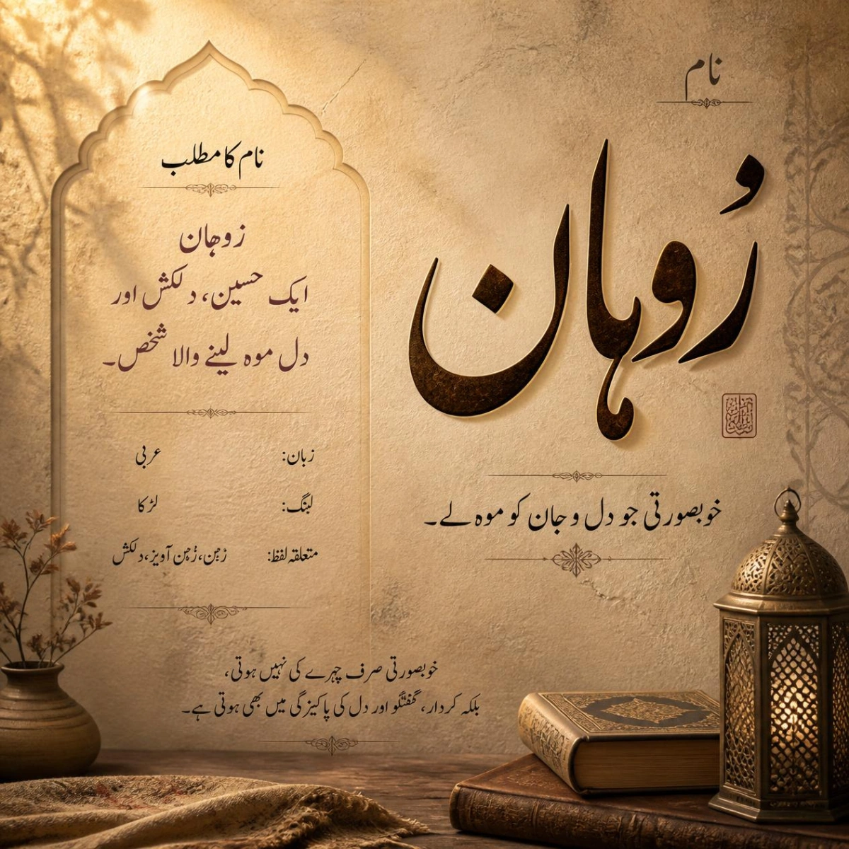 zohan name meaning in urdu boy