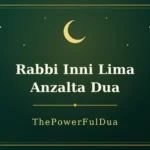 Rabbi Inni Lima Anzalta Dua